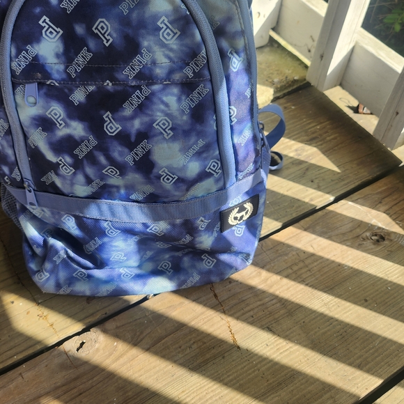 PINK Victoria's Secret Blue Backpack - Picture 3 of 9